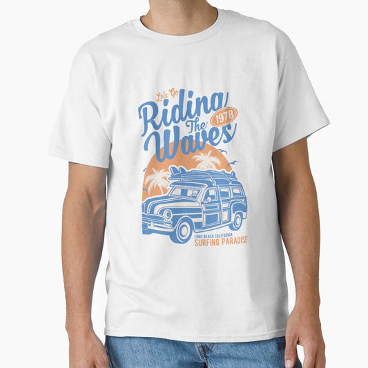 Riding the waves, surfing paradise - Awesome surfing lover Gift by Teenation9