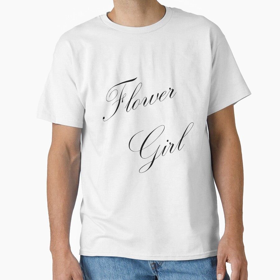 Flower Girl Shirt, Wedding Shirt, Shower Gifts, Flower Girl Gift, Custom Bridal Party Shirts, Girls Wedding T-Shirt by SweetCartoon