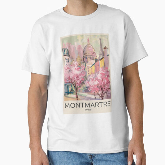 Montmartre Paris Travel Poster – Impressionist Art by CARRAANN