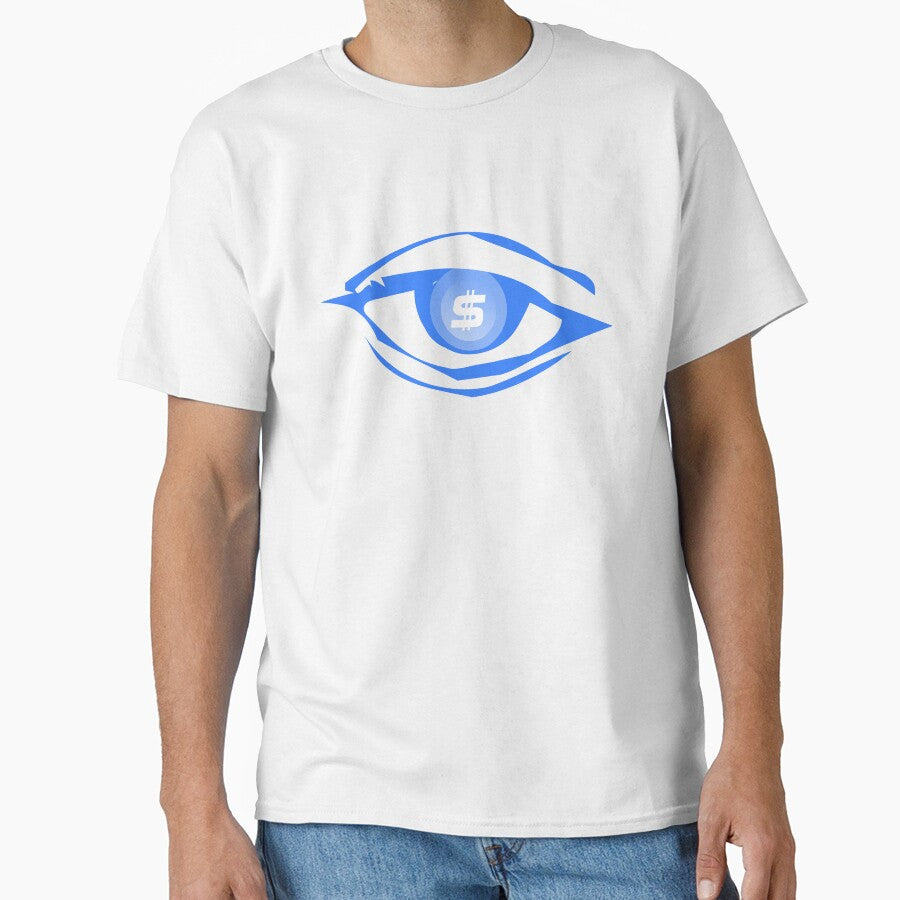 Eye Dollar : Womens Graphic Tees Short Sleeve Cotton Eye Print Neon by comlaza
