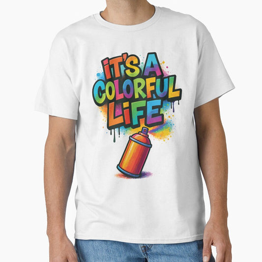 Colorful Life Graffiti Spray by TEEZIGNTIS