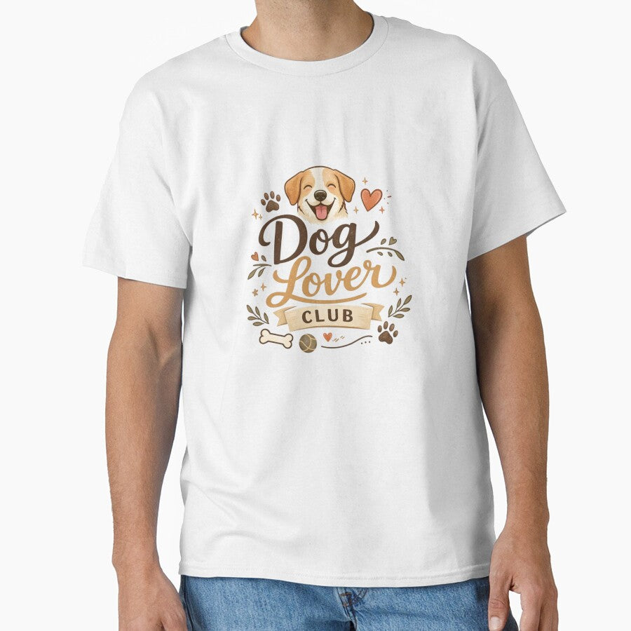 Dog Lover Club Cute Aesthetic Dog Design | Funny Dog Lover Gift | Paw Print Dog Illustration by Sanika arts