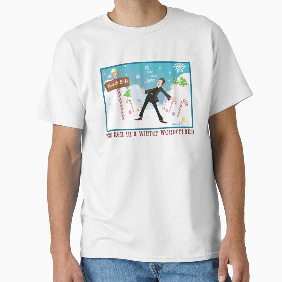 Walken in a Winter Wonderland, Funny Holiday Parody, Winter Wonderland Illustration by OptionJoe Art