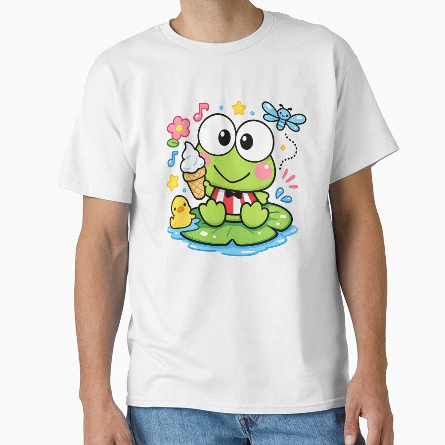 Happy Keroppi with ice cream and ducky by Mich.shop