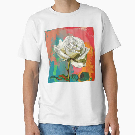 White Rose Pop Art 1 by AstroRisq
