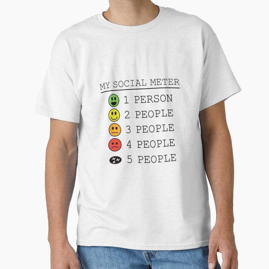 My Social Meter Funny Introvert Too Many People by JohnVBurks