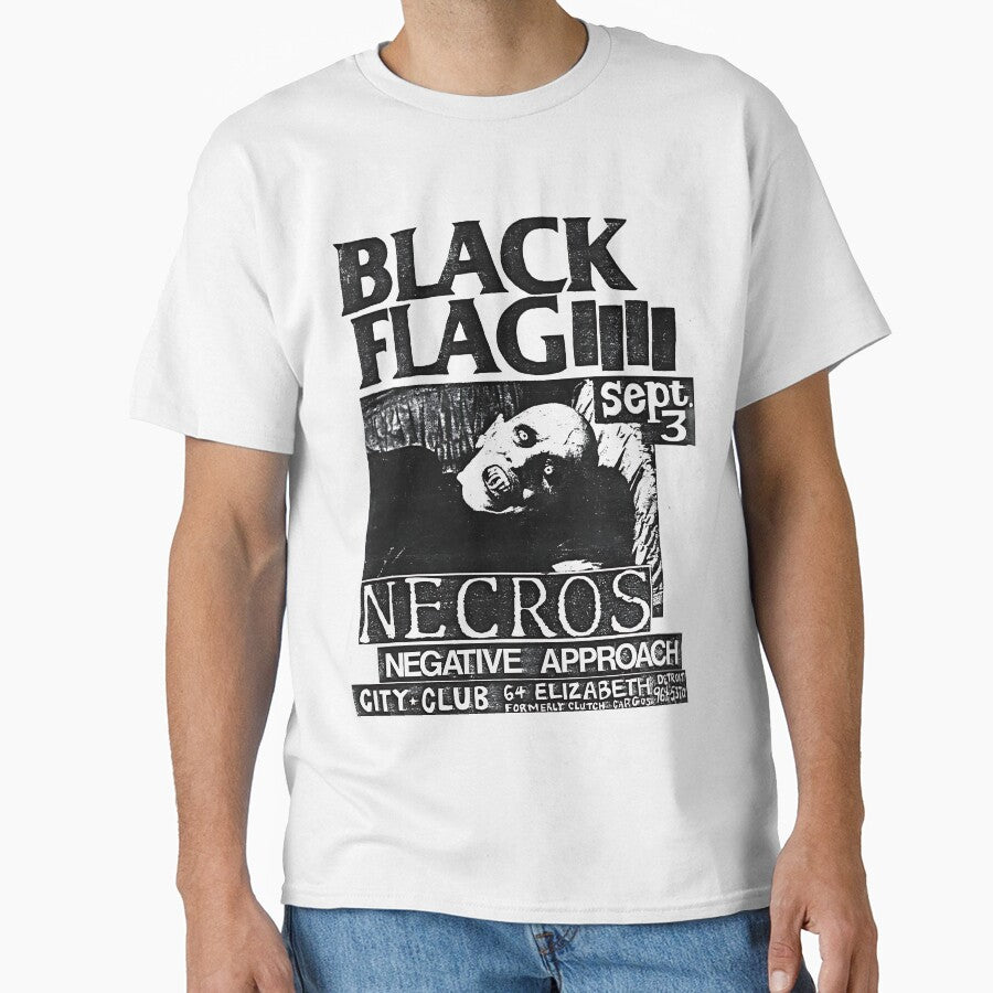 BLACK FLAG T-shirt - FLYER Flyer by Sovietmovies