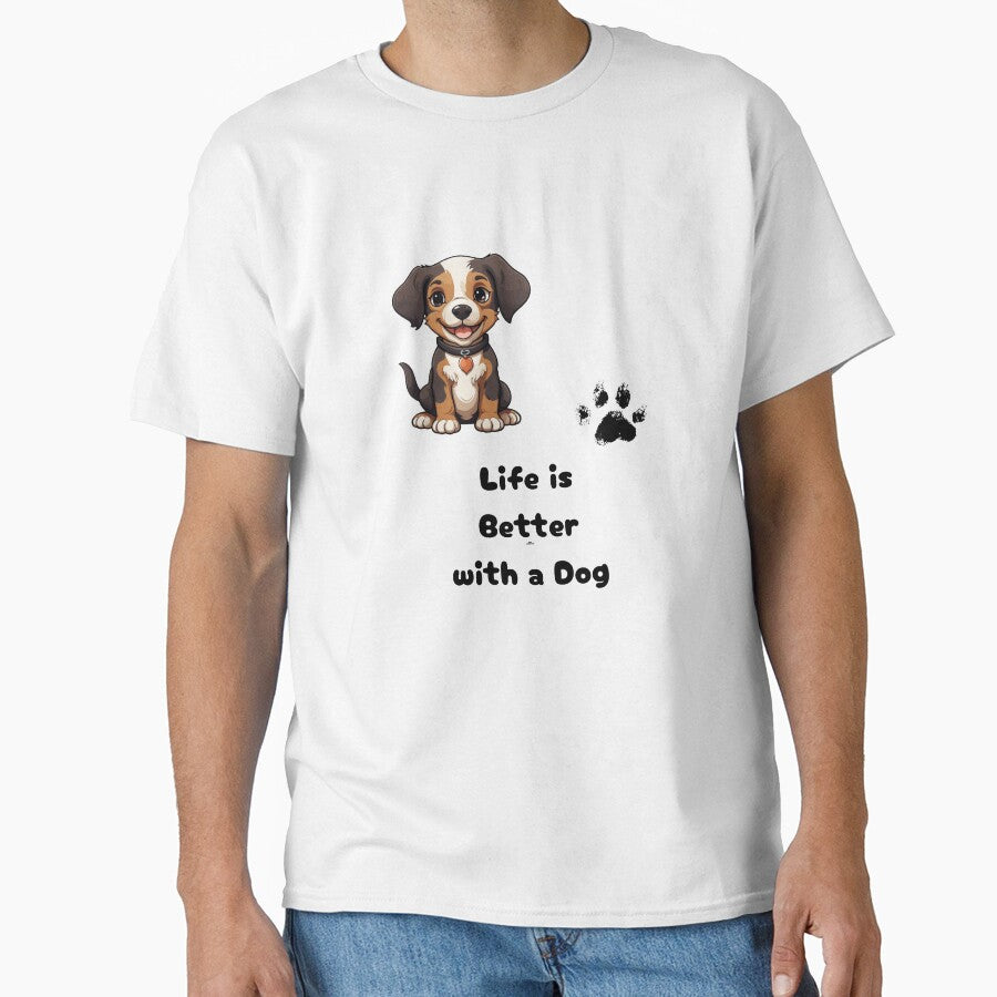 Life is Better With a Dog - Cute Dog Lover Quote Design by Mayahoney15