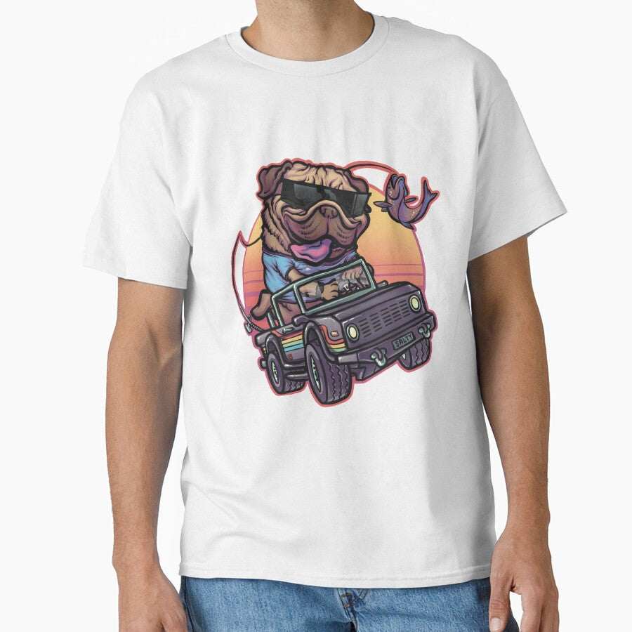 Salt Life Pug by Rough’s Cartoons