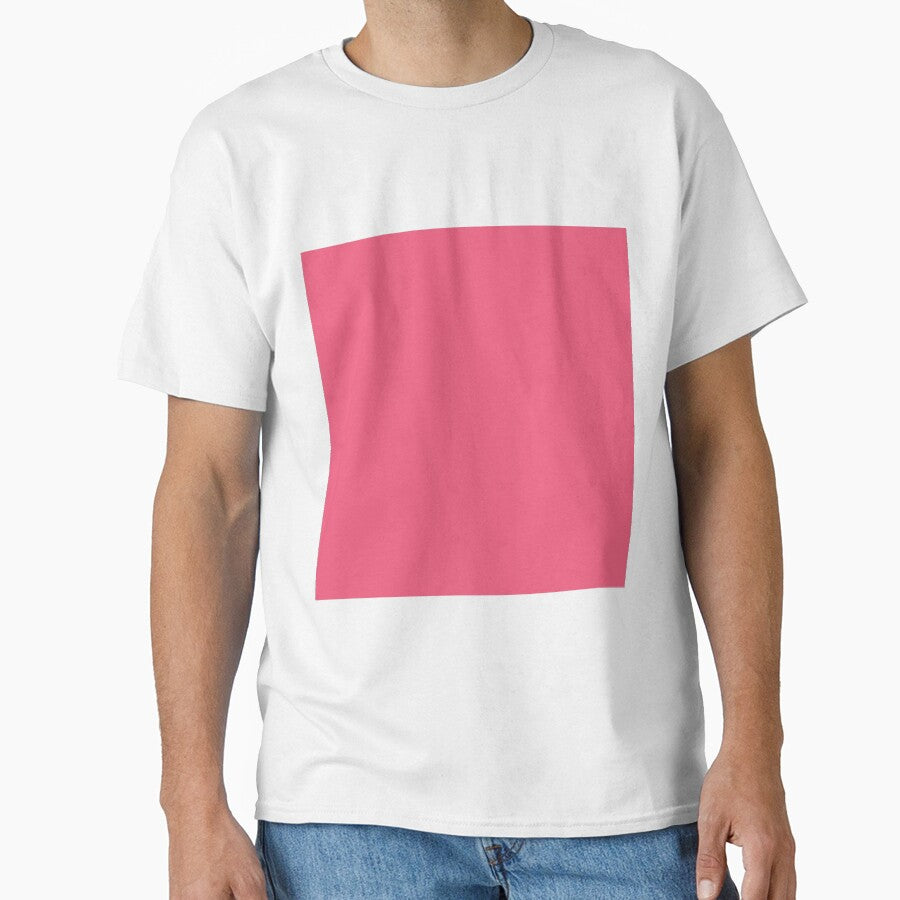 Plain Solid Color Pink Magenta French Rose Pink (M80 Y30) by mimihuang creations