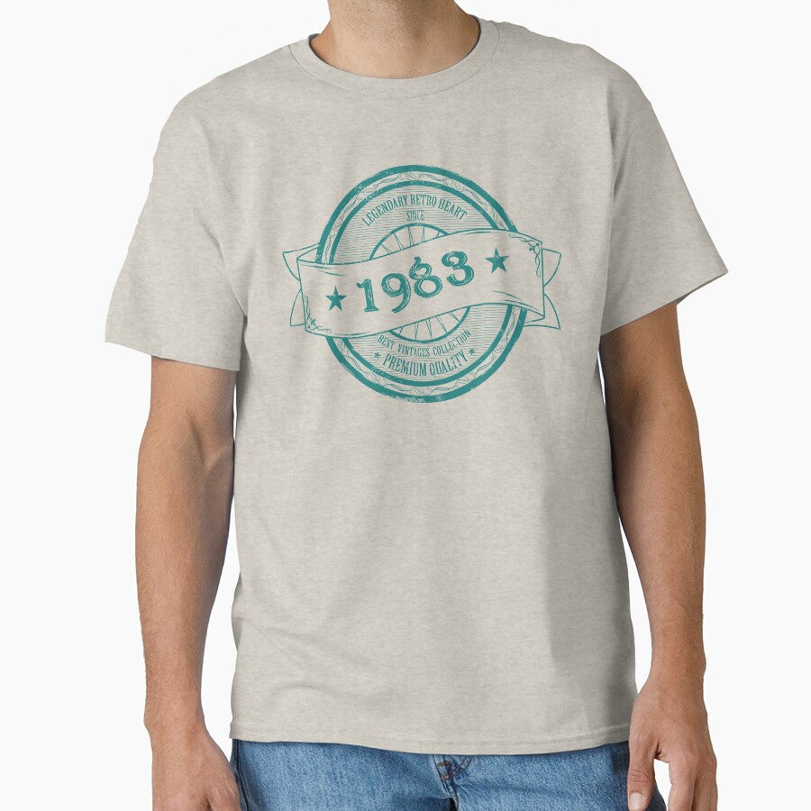 1983 RETRO VINTAGE CIRCLE LOGO by ArchersBoutique