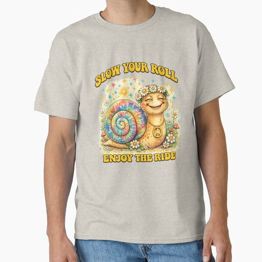 Slow Your Roll Enjoy the Ride Hippie Snail by Lainey Opal Creations