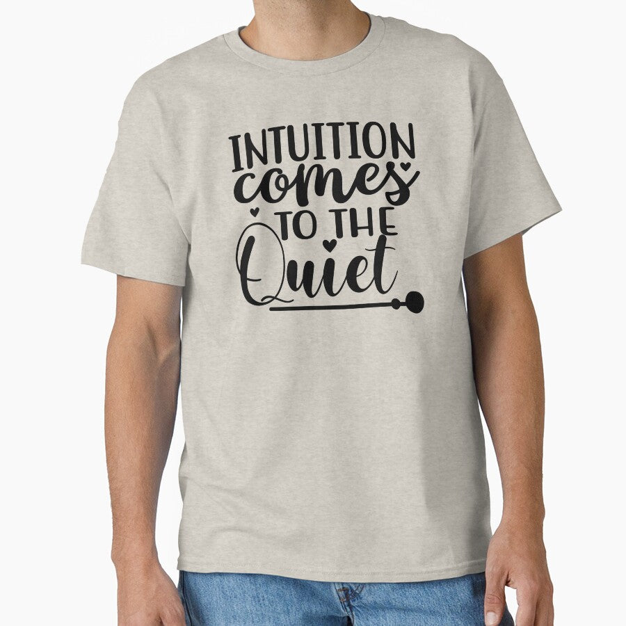 Yoga Quote Intuition Comes To The Quiet Motivational Saying by SoccaTamam