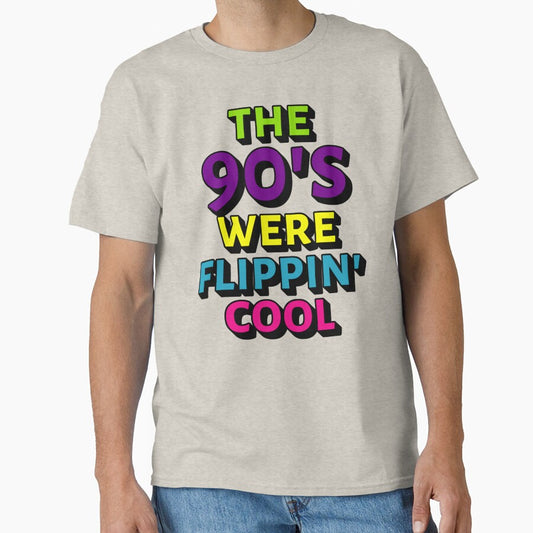 Fun The 90's Were Flippin' Cool, Ombre Pastel Retro Style Design by TrulyEpoque