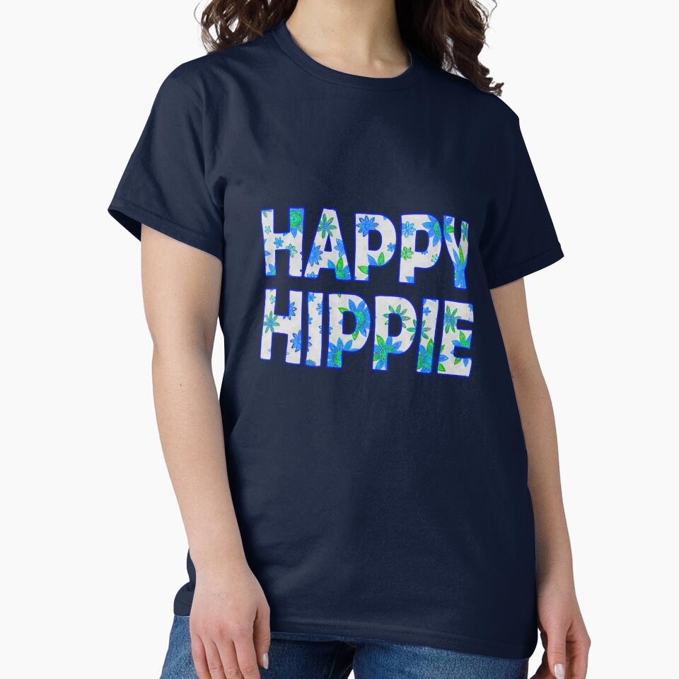 Flower Power Happy Hippie Words Free Spirit Hippie Vibes 4 of 4 by Beachy