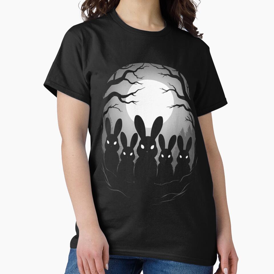 Creepy Cute Bunny Rabbits Goth Horror Aesthetic by IsomVon
