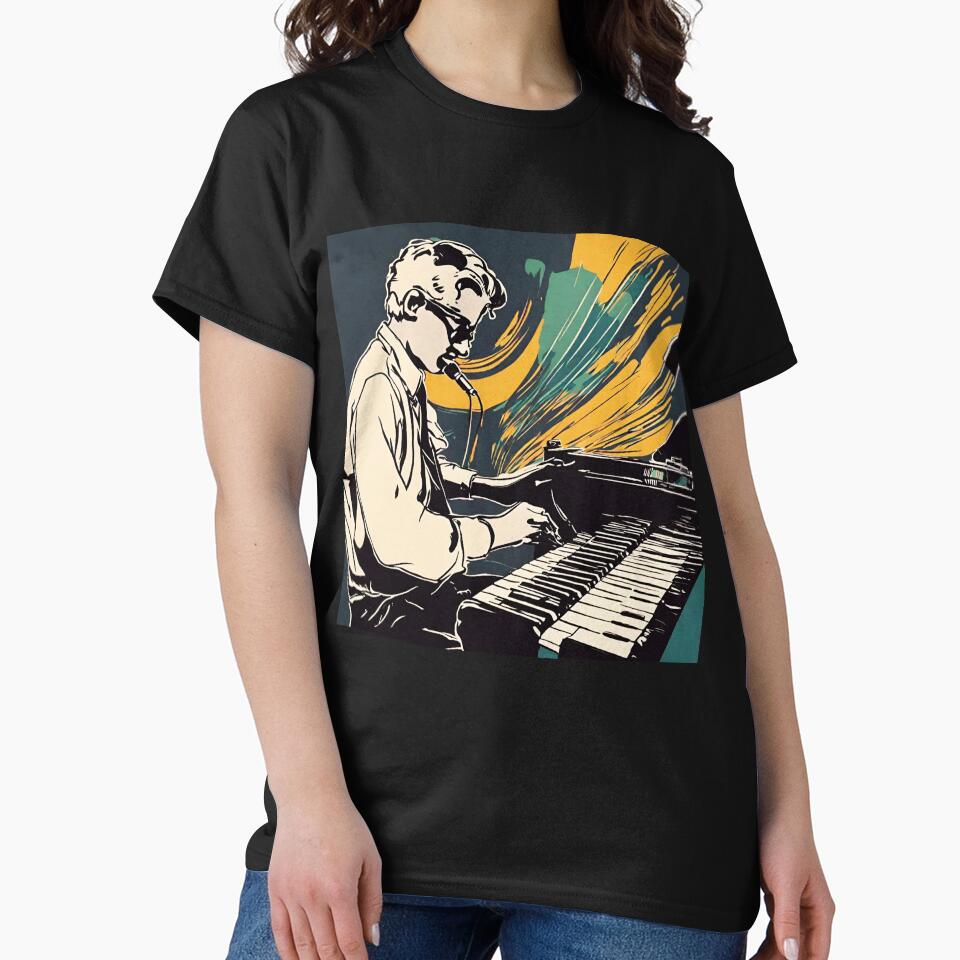 The Retro Pianist by Aurorartsprint