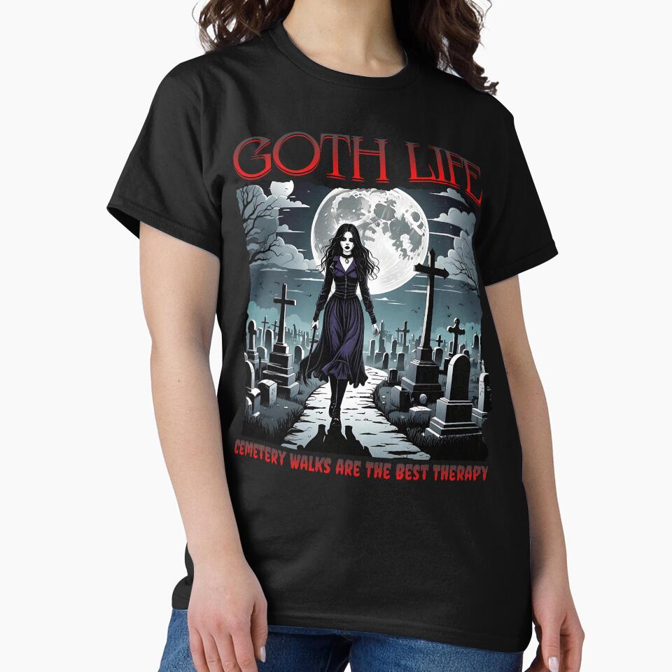 Goth Life_Cemetery Walks are The Best Therapy by NuttySqueaky
