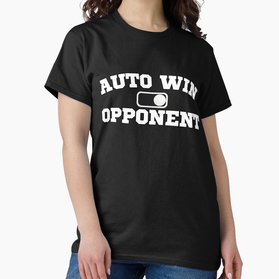 Auto Win Opponent Fantasy Football Shirt Funny Easy Win Matchup League Joke Humor Tee by Grayson809