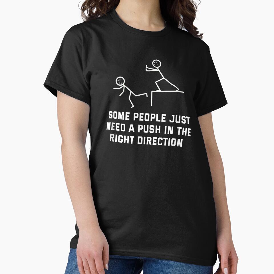 Some people just need a push stick figure by StickChic