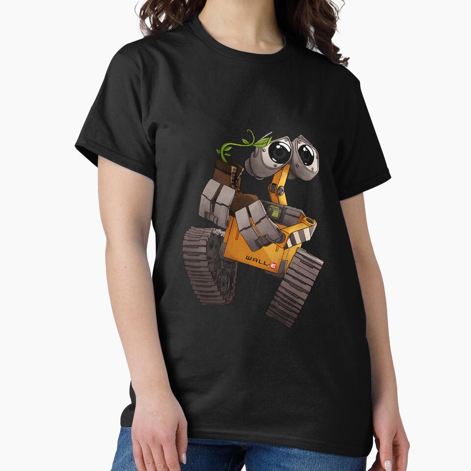 Wall E And The Plant by wmpg-merch