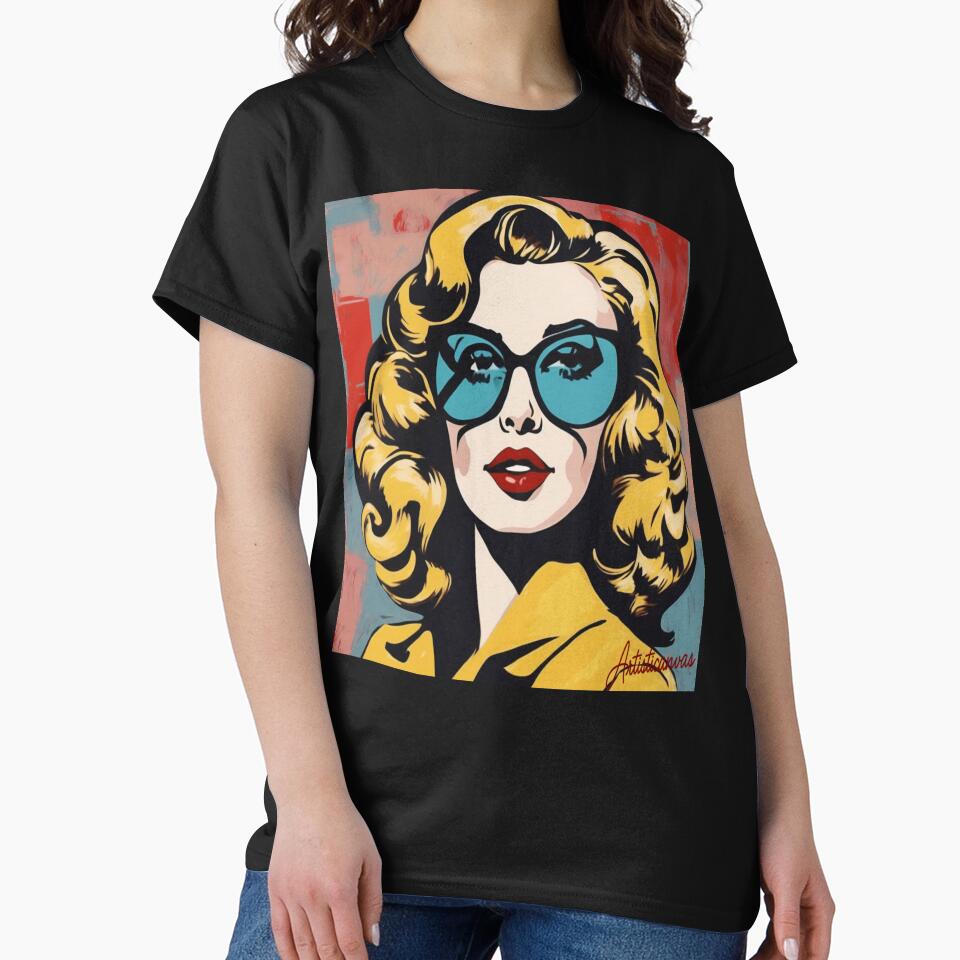 Pop Art 50s Blonde Diva Glamour by Artisticanvas