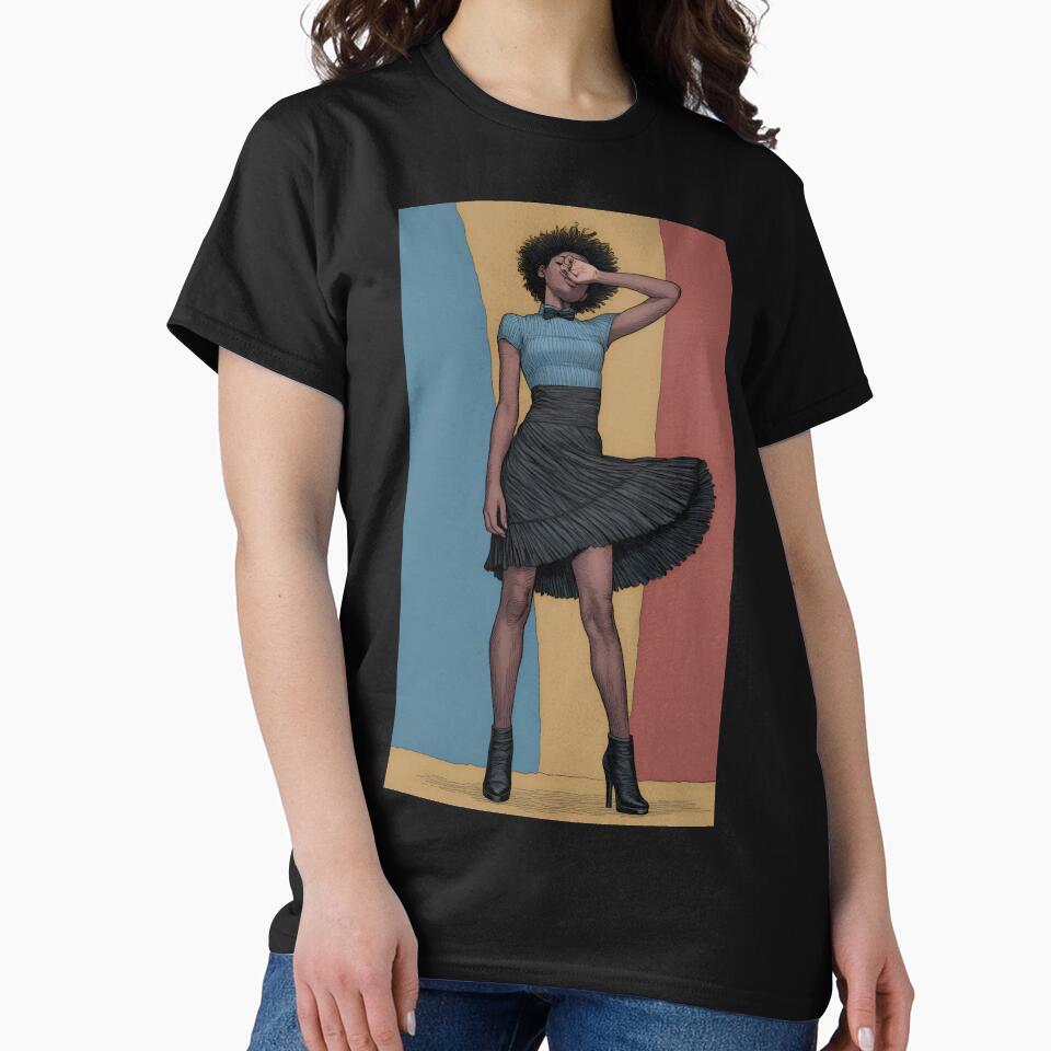 Modern Fashion Muse - Stylish Editorial Illustration by Rangmanch
