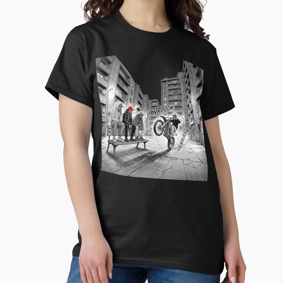 Bloc Life – Urban Manga Street Scene - Neighborhood Life by PLUSHIWORLDtm