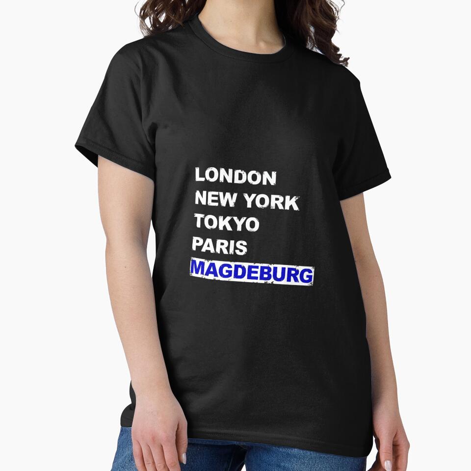 Magdeburg City Football Fan New York London Tokyo Paris City Premium by MollyLYork