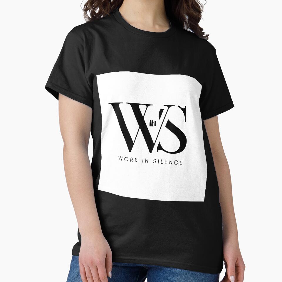 Work in Silence - Minimalist Athlete Motivation Shirt by No Excuses Studio