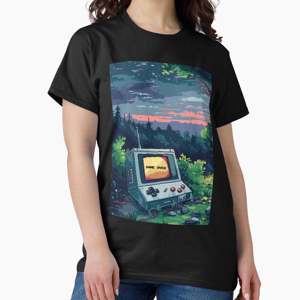 Pixel Retro Gaming – Nostalgic Arcade Tee by Hussar08