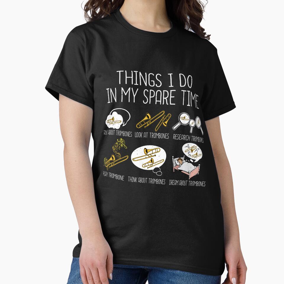 Marching Band Trombone Gift Men Jazz Music by DSWShirts