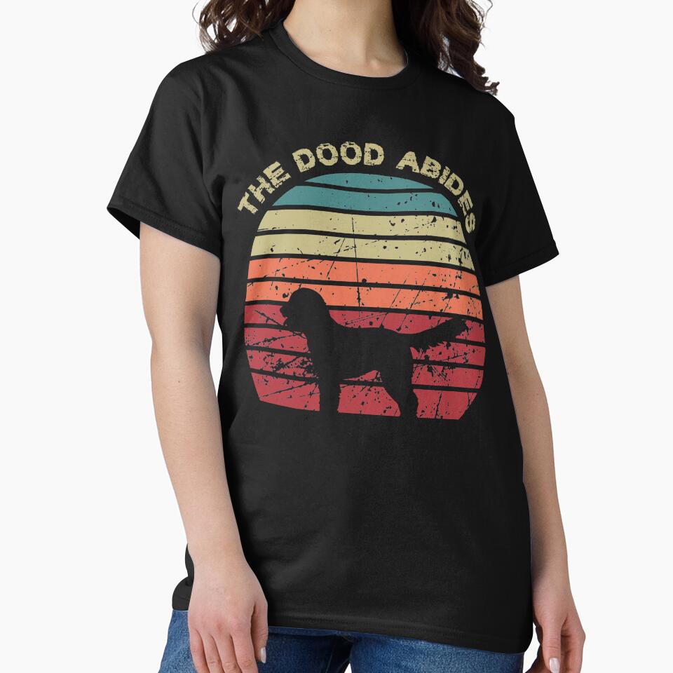 The Dood Abides - Lebowski, The Dude, Labradoodle Goldendoodle by Rooks-Artworks