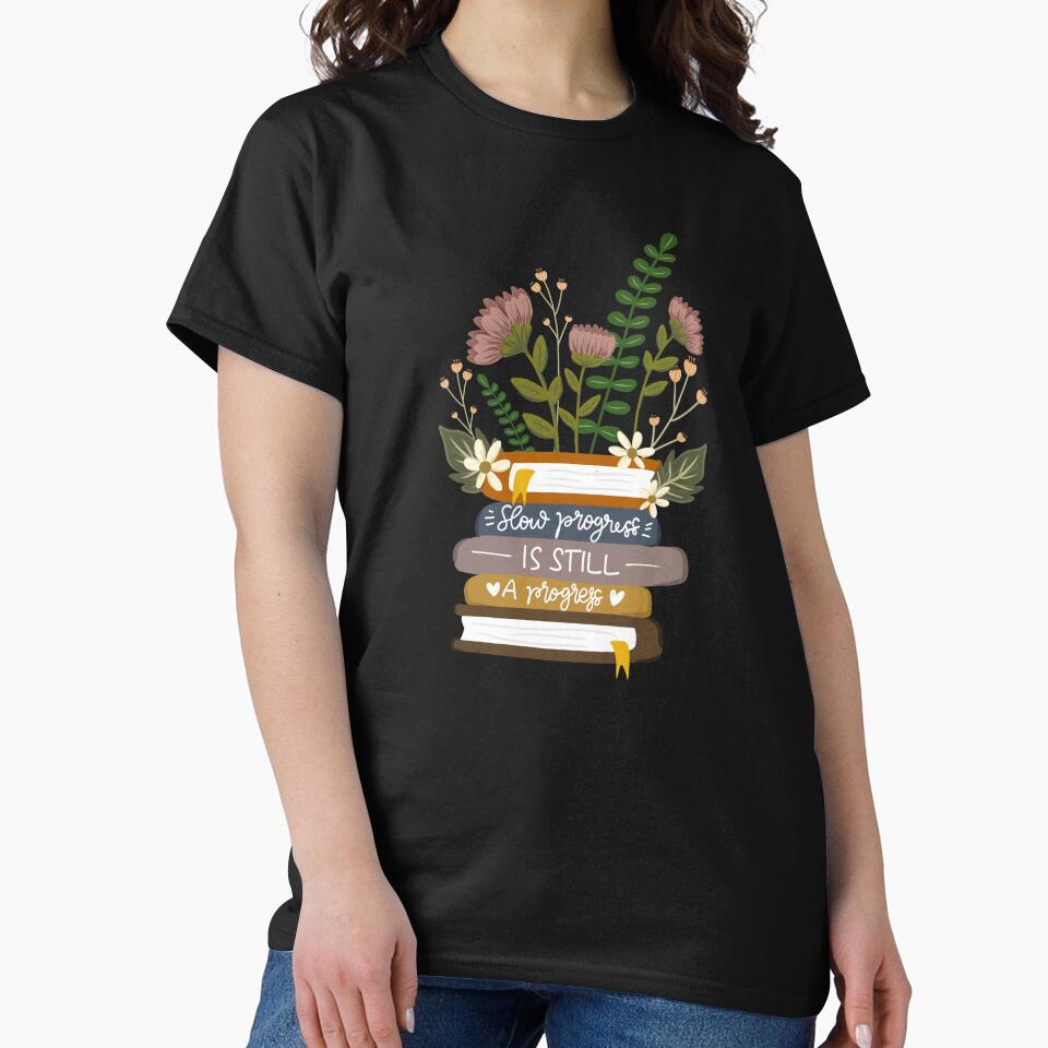 book floral pattern flower classic tshirt by anandsiva2703