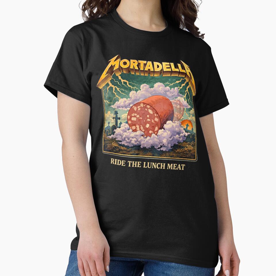 Mortadella Ride The Lunch Meat Italian Food Funny by BingyBongoArt