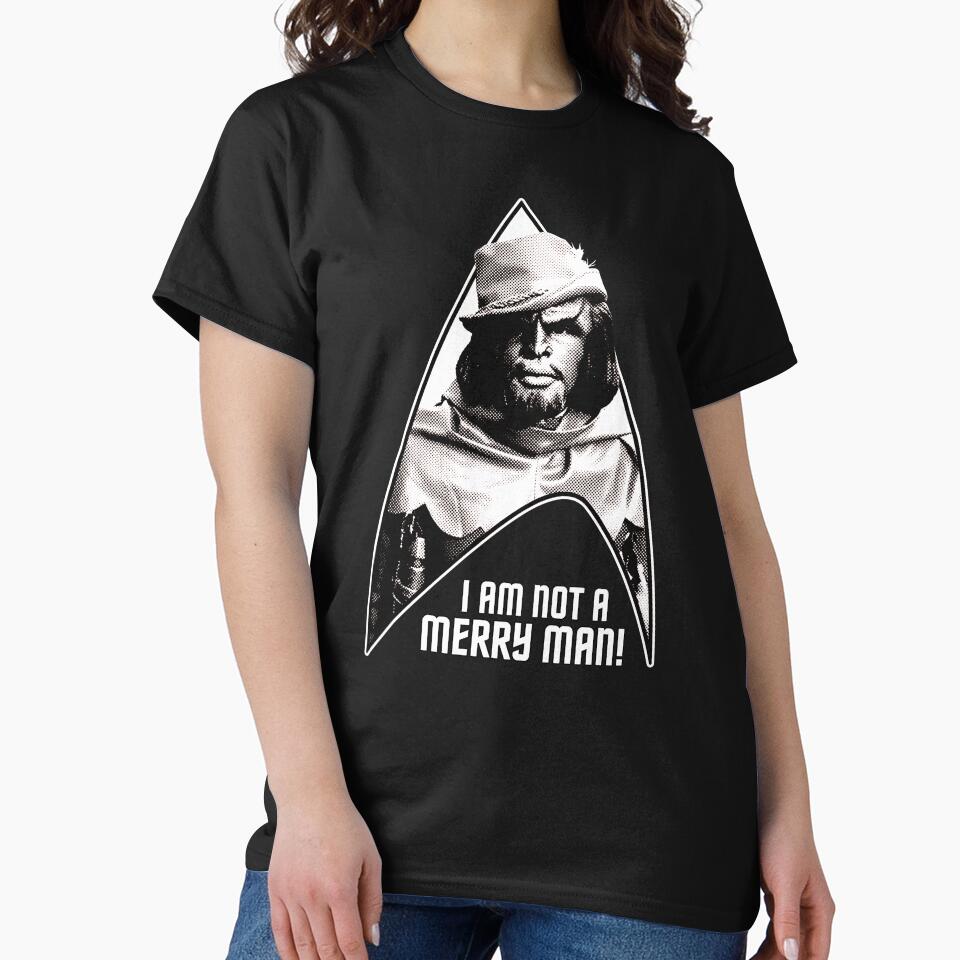 I Am Not A Merry Man! 008 Black and White by DesignByMcEvoy