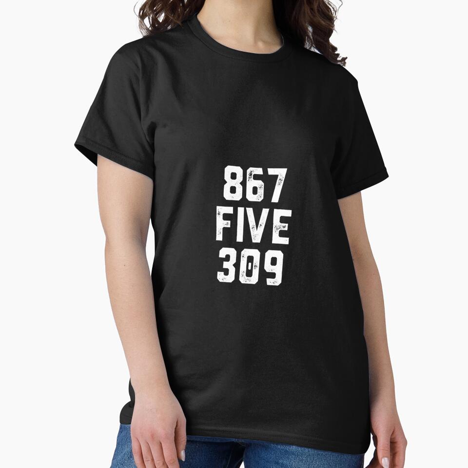 Retro Vintage Eighties 8675309 Nostalgic and Funny 80's by CharlesDVance