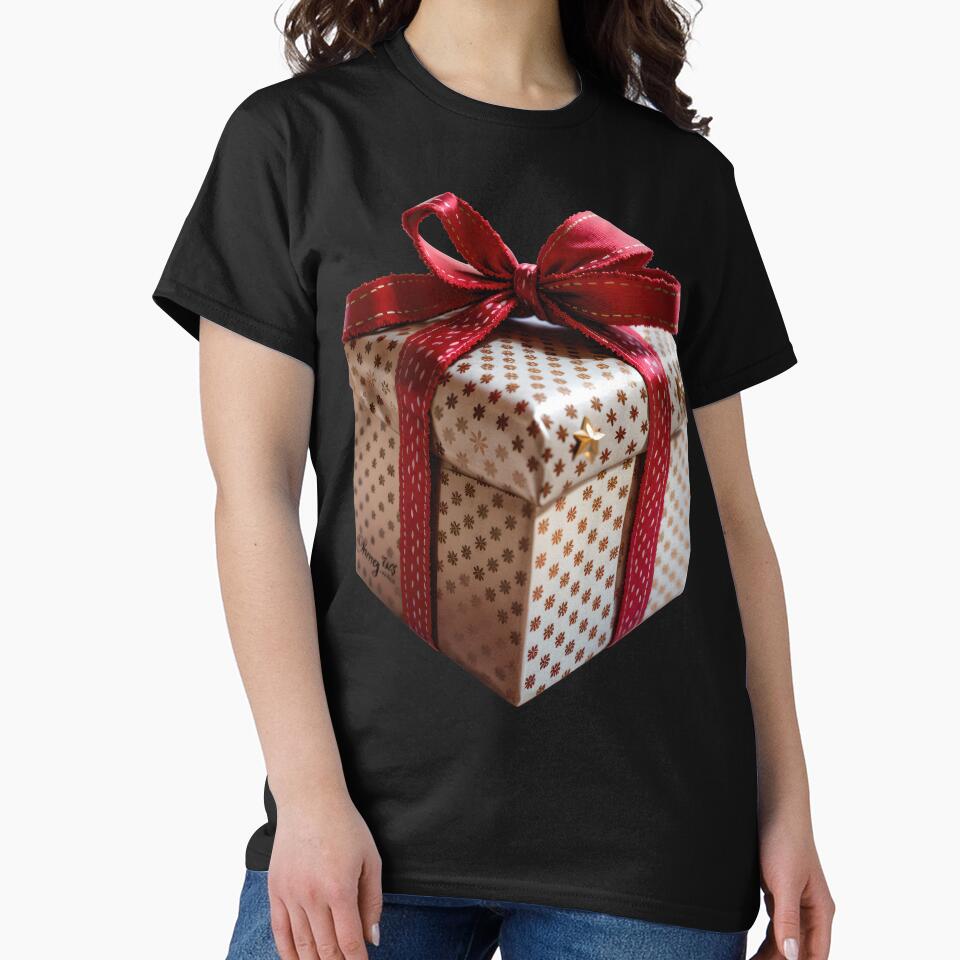 Red Ribbon Holiday Gift Box by christmas-xmas