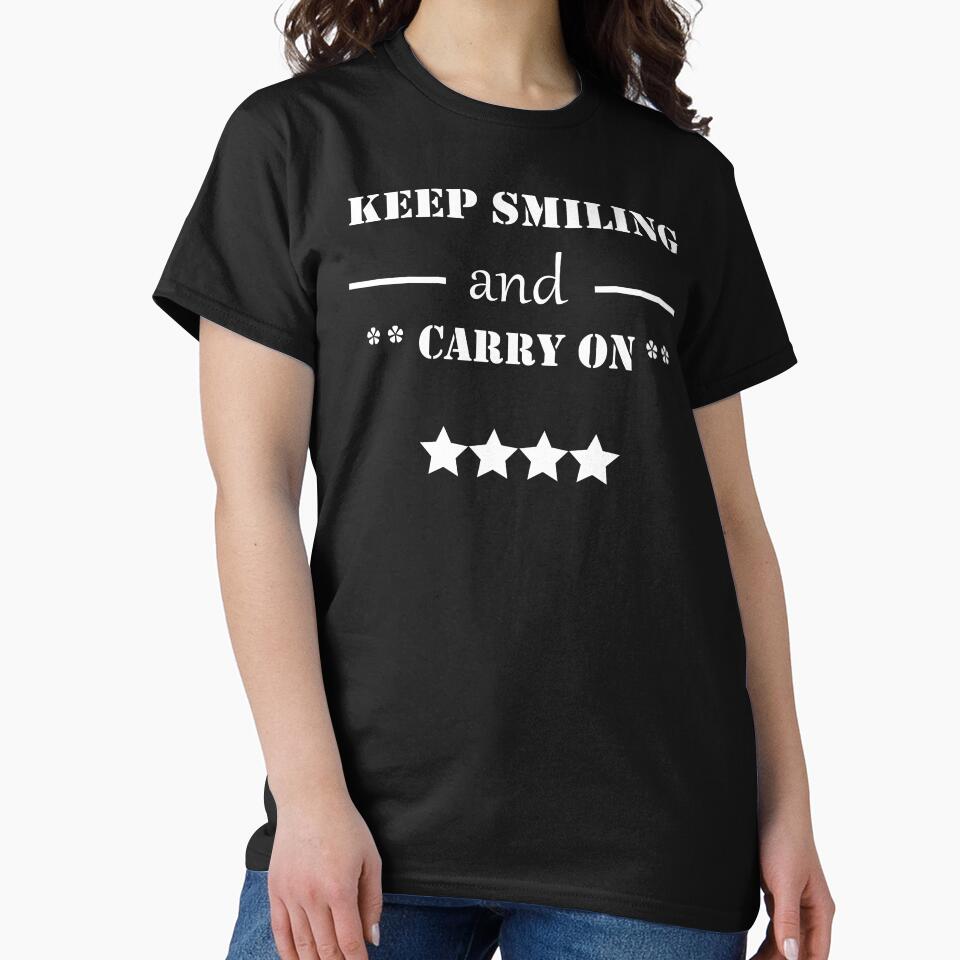 Keep smiling and carry on motivation by Desibeau