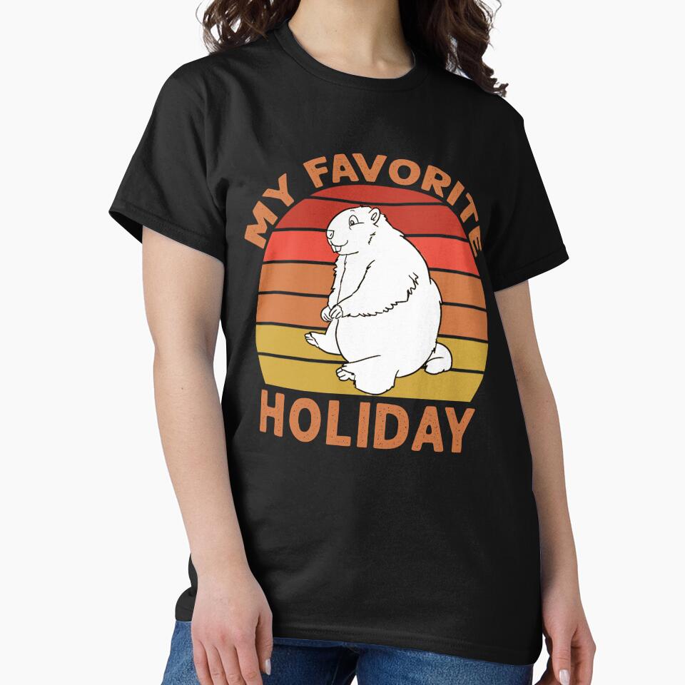 My Favorite Holiday Ground Hog - Funny Groundhog Day by Masaw
