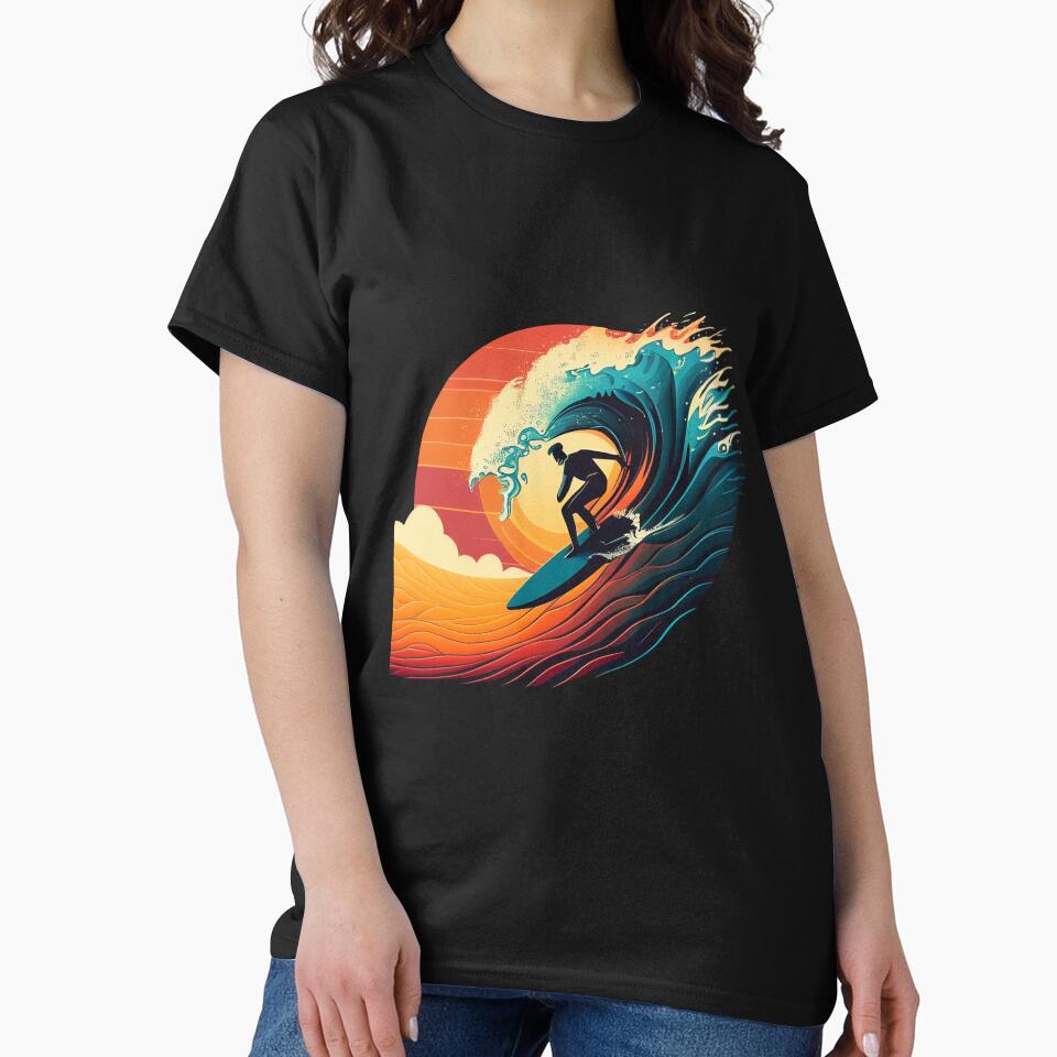 Surfing illustration by Printverse Studio