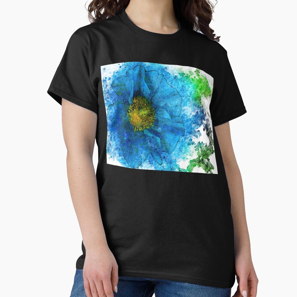 Blue Flower Abstract color by artdragongift 15