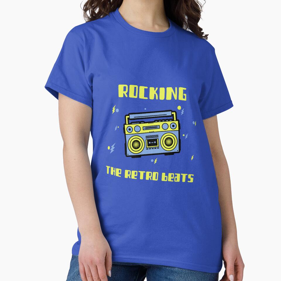 Retro Vintage 80s Music Lover Boombox by Palette Print