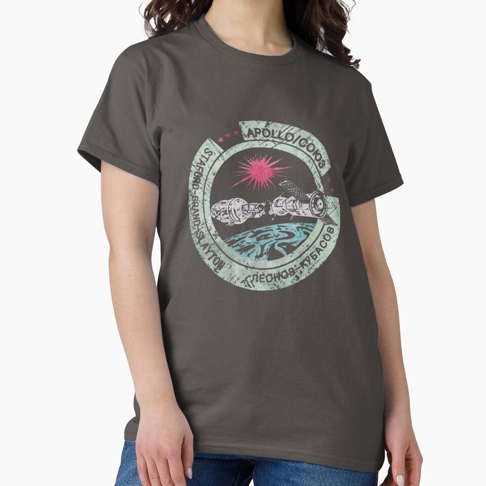 Apollo Soyuz Vintage Emblem V02 T-Shirt_1507772 by Kat Langworthy