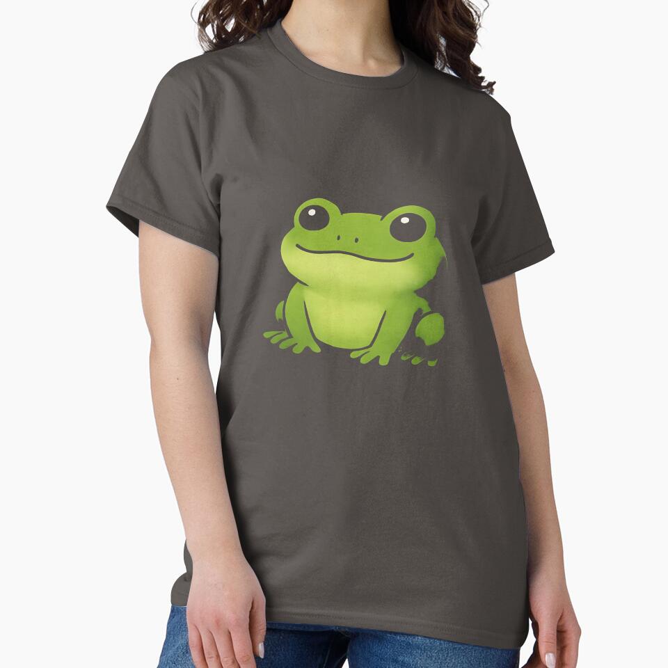 Cute Cartoon Frog Meme  Oversized T-Shirt by pp-por