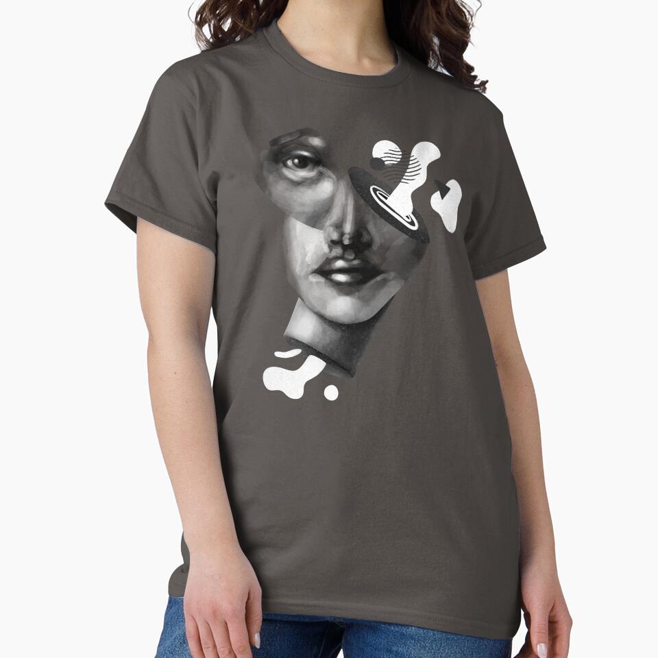 Sureal modernist face illustration by The Plotted Plant