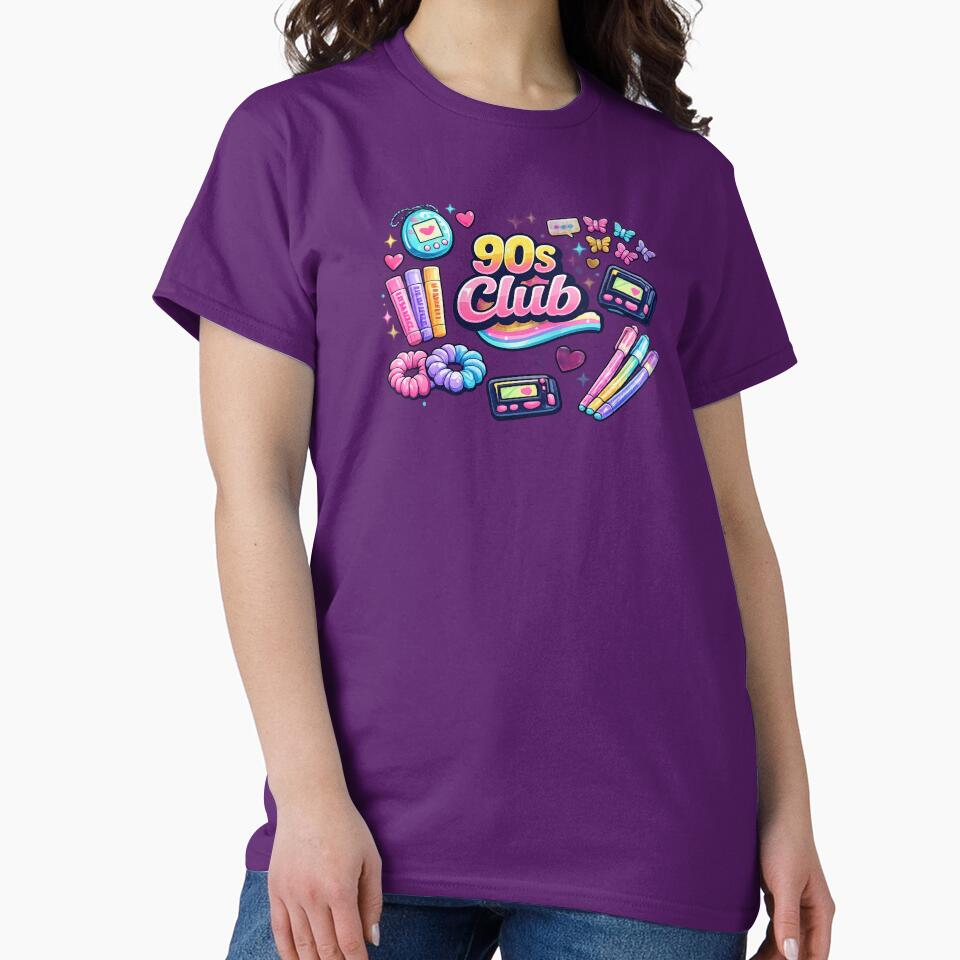 90s Club Shirt – Retro 1990s Nostalgia Tee | Vintage Throwback Aesthetic for 90s Kids by MEMORY-LN-Tees