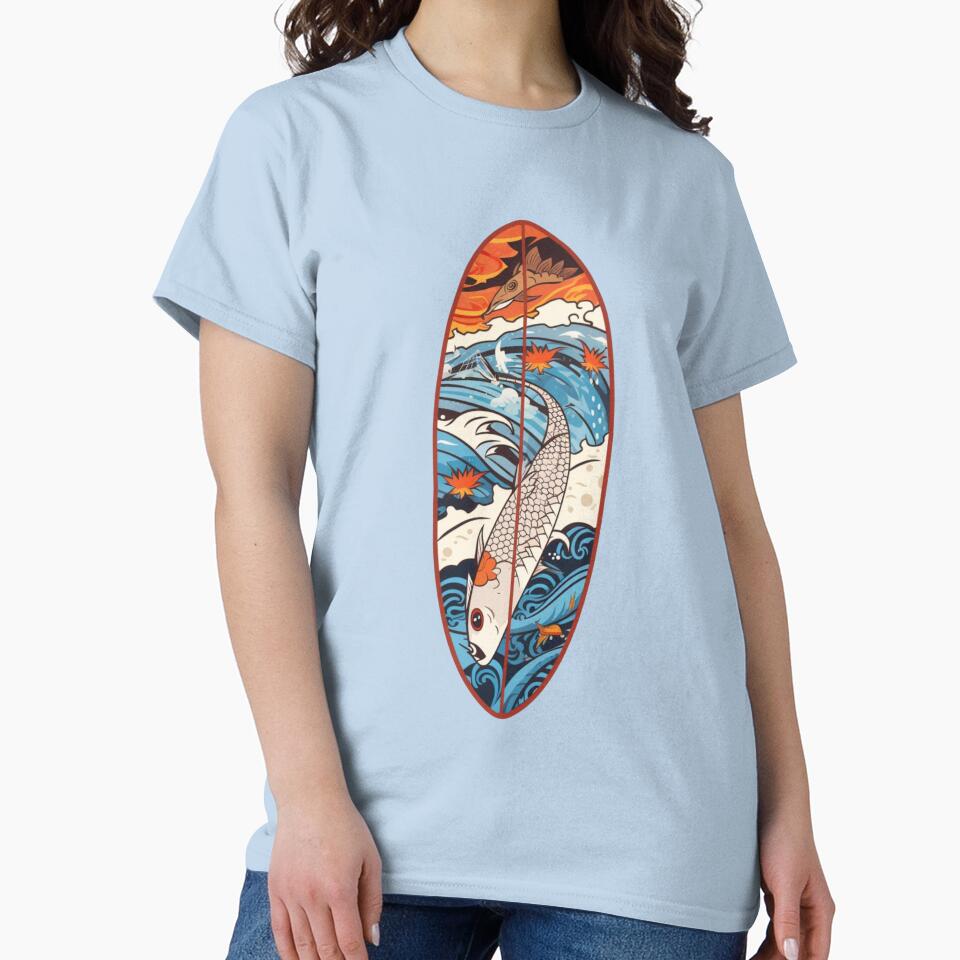 Surfing Fish board by HarriPaloma