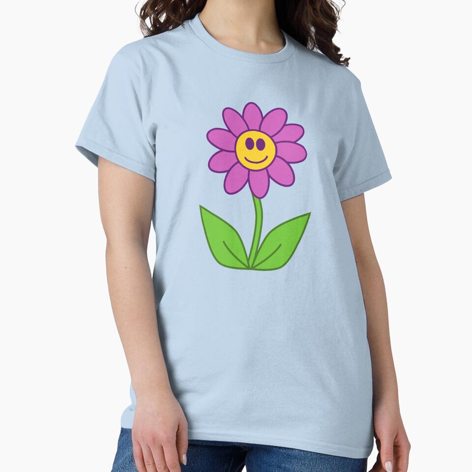 Cute Little Purple Flower Cartoon Flower by chrisrivait