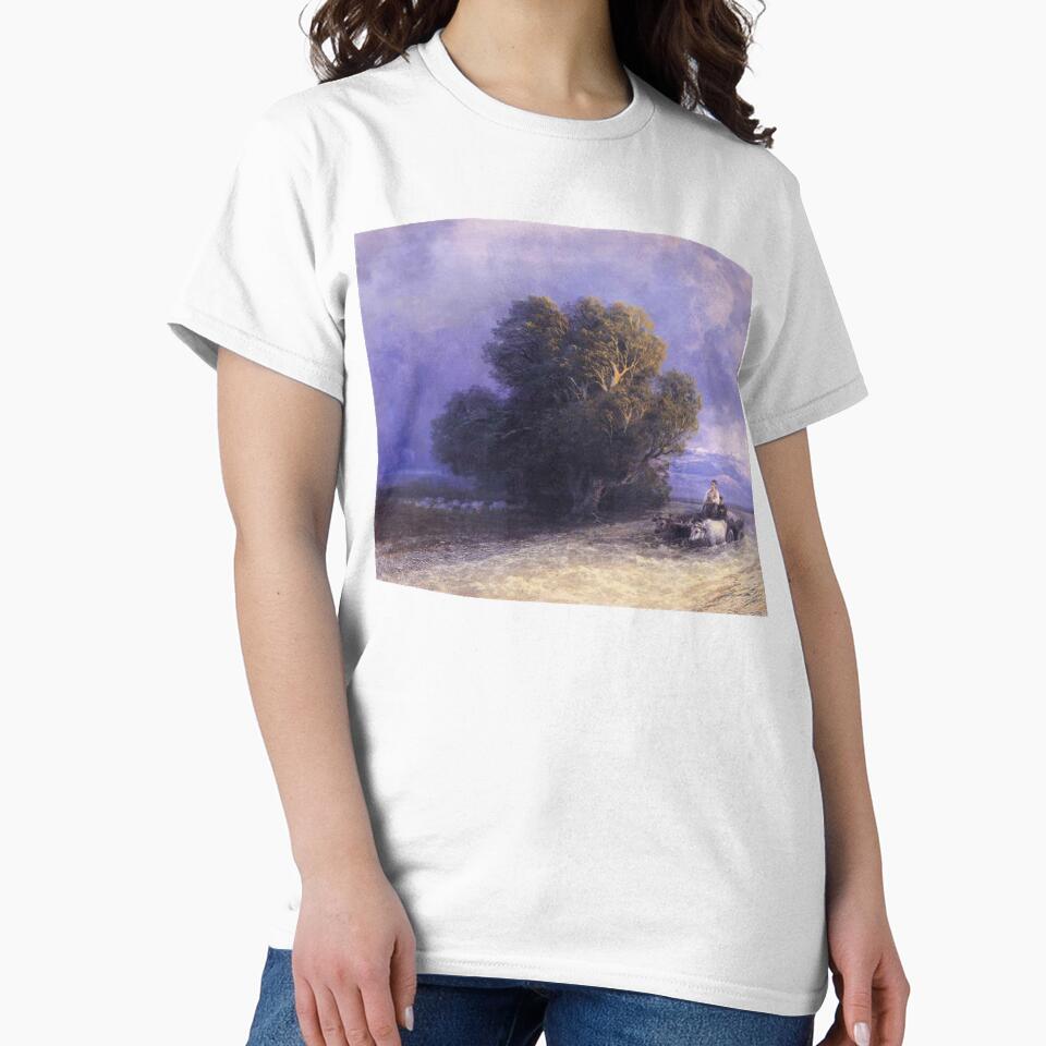 Ox Cart Crossing a Flooded Plain by SharonTheFirst